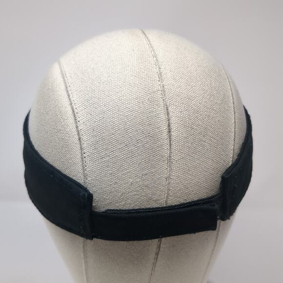 Jim Beam Black Strapback Visor Hat Black One Size Adjustable Outdoor - Picture 6 of 10